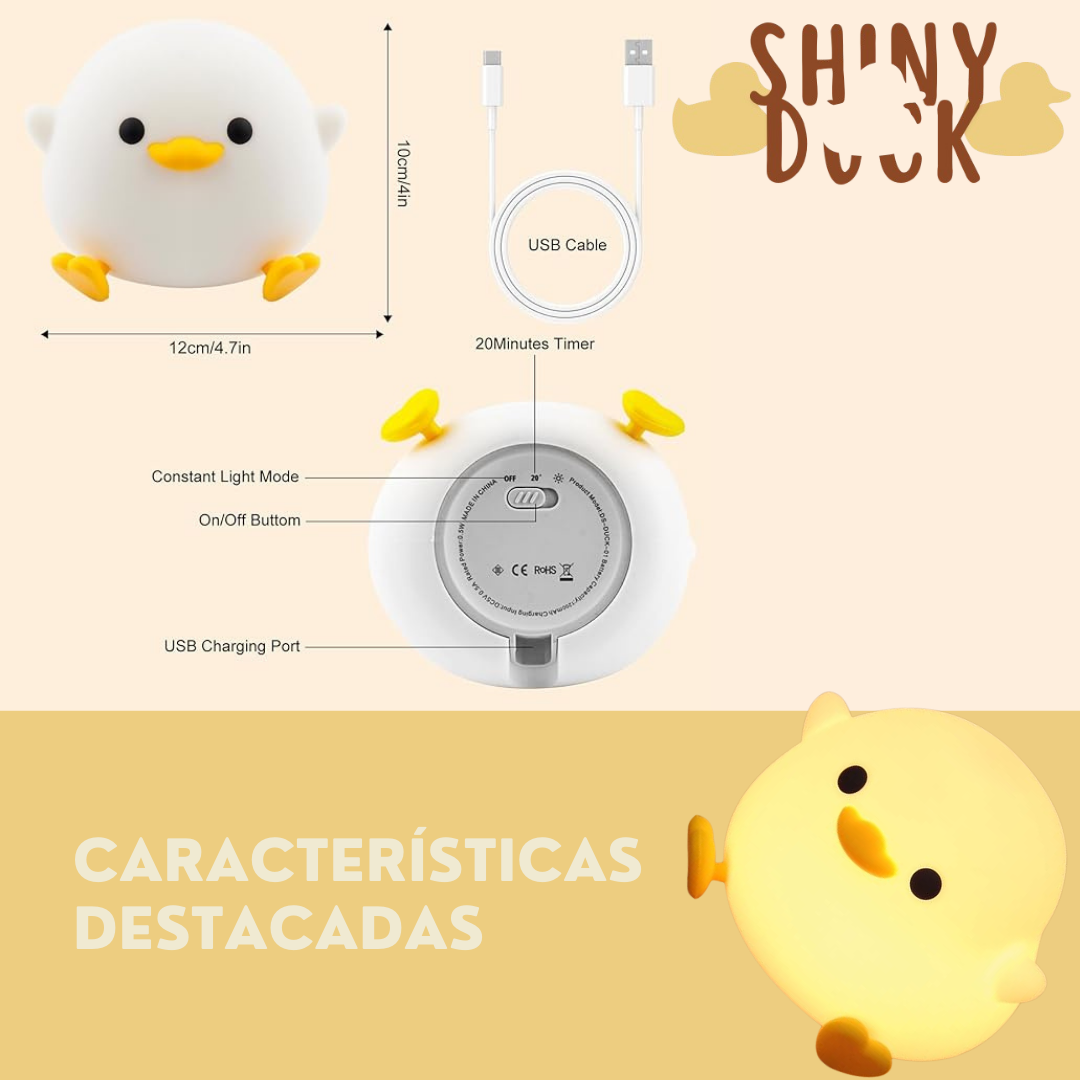 Luz nocturna de pato Shiny Duck